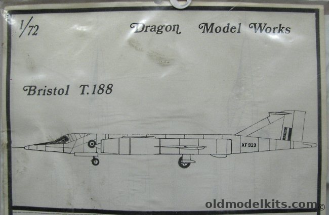 Dragon 1/72 Bristol T.188 (T-188) - Hypersonic Research Aircraft- Bagged plastic model kit